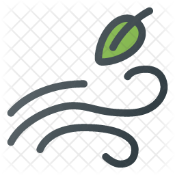 256x256 Windy Icon Of Colored Outline Style