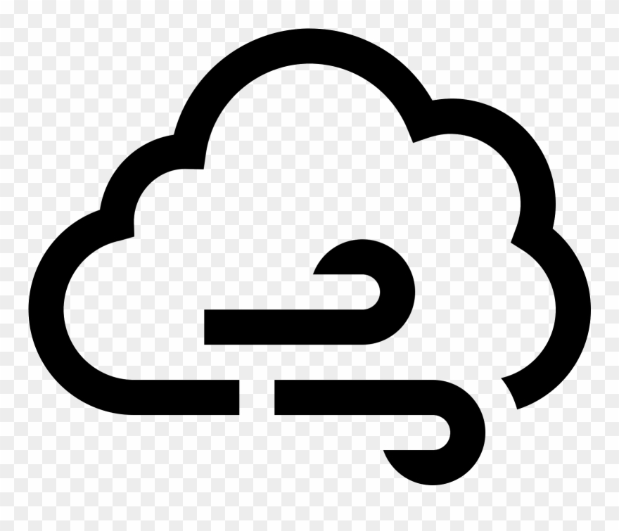 880x755 Windy Weather Icon Clipart