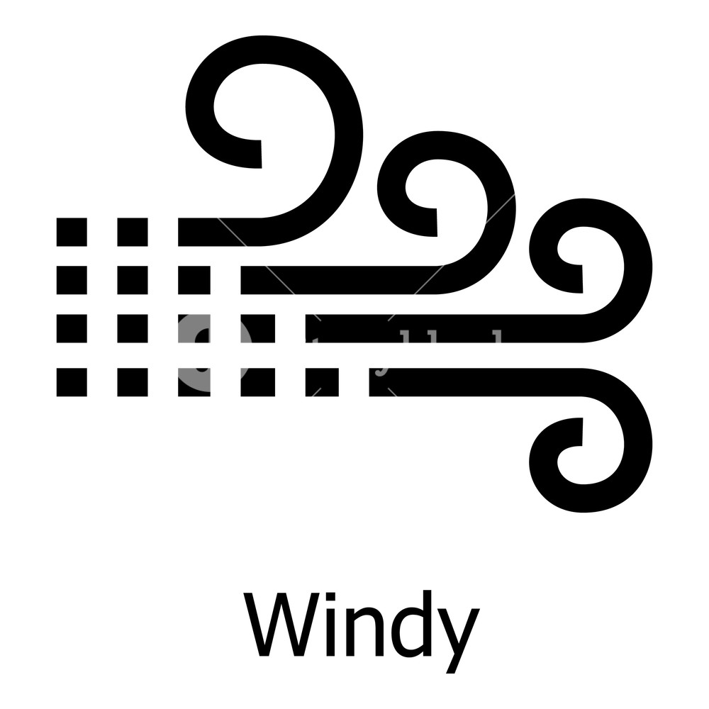 1000x1000 Windy Icon Simple Illustration Of Windy Vector Icon For Web