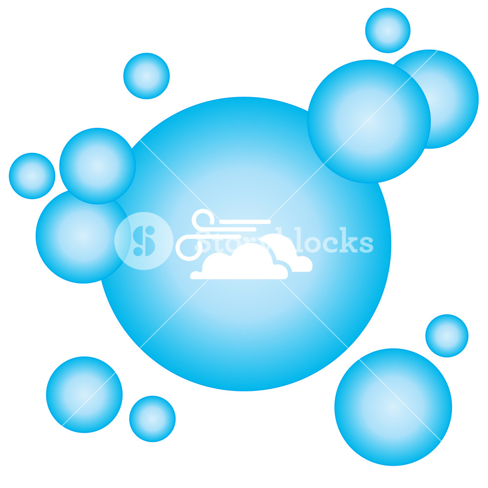 1000x1000 Web Icon Wind And Clouds, Windy Weather Royalty Free Stock Image