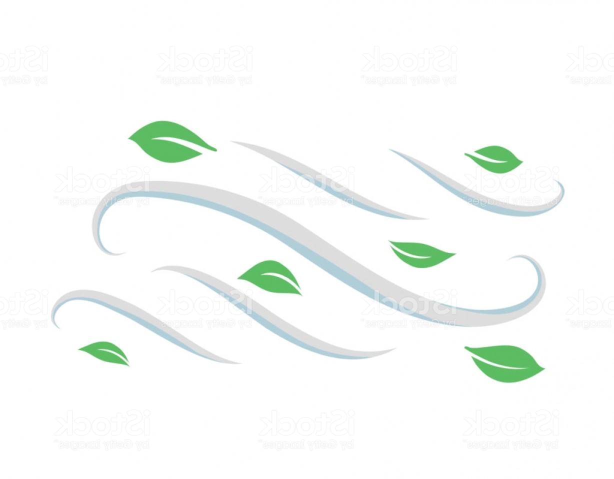 1228x958 Windy Weather Icon In Cartoon Style Isolated On White Background