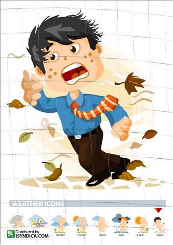 353x500 Windy Or Autumn Weather Icon Windy Or Autumn Weather