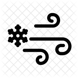 256x256 Windy Weather Icon Of Line Style