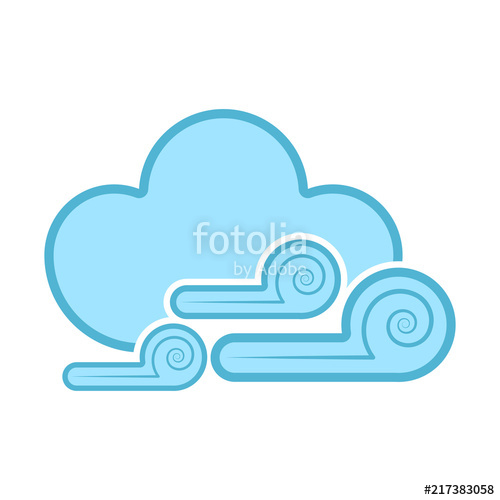 500x500 Isolated Windy Weather Icon Stock Image And Royalty Free Vector