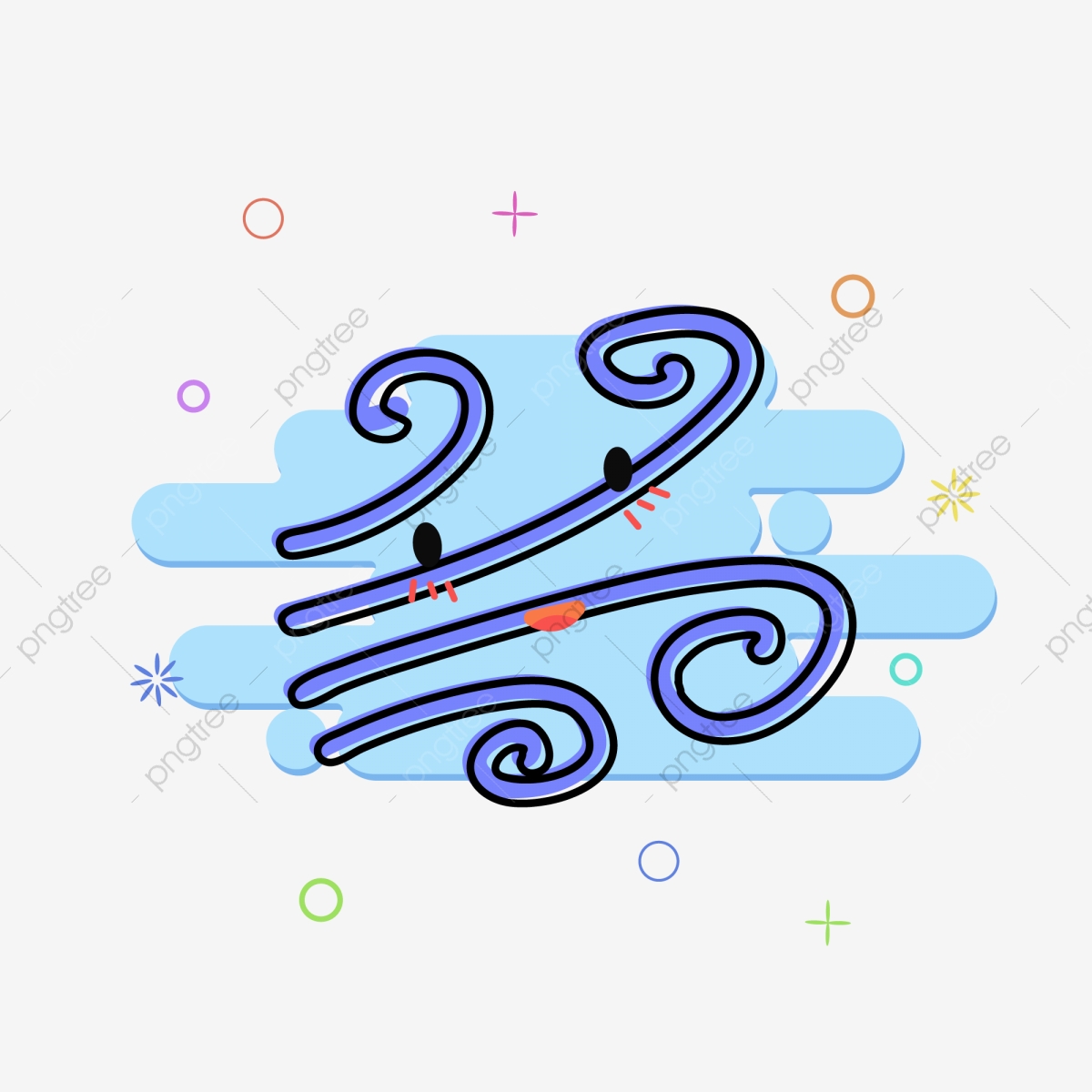 1200x1200 Mbe Cute Windy Weather Mobile Phone Breakpoint Icon Material, Mbe