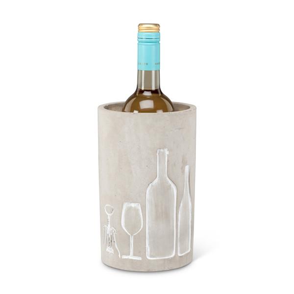 600x600 Concrete Wine Cooler With Wine Bottle Icon The Urban Settler