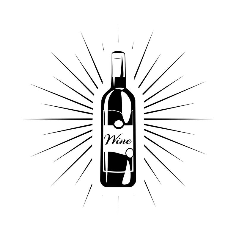 794x799 Wine Bottle Icon Alcohol Drink Wine In Beams Etsy