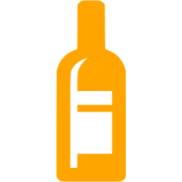 256x256 Orange Wine Bottle Icon