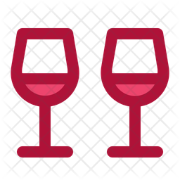 256x256 Wine Glass Icon Of Colored Outline Style