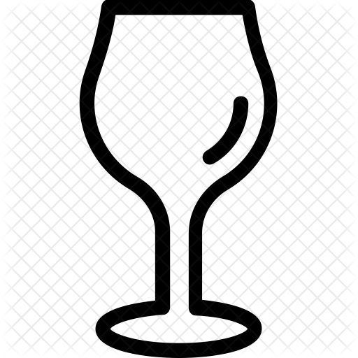 512x512 Wine Glass Icon Of Line Style