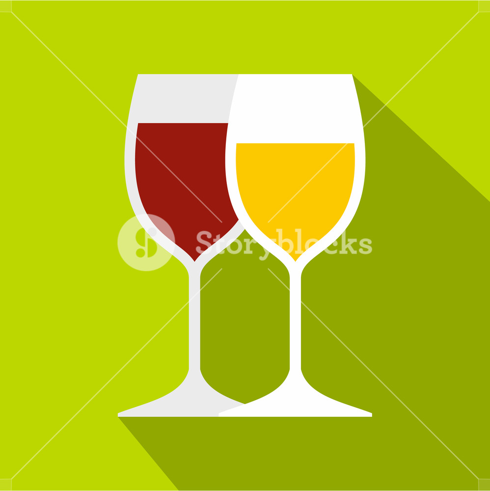 998x1000 Wine Glasses Icon Flat Illustration Of Wine Glasses Vector Icon