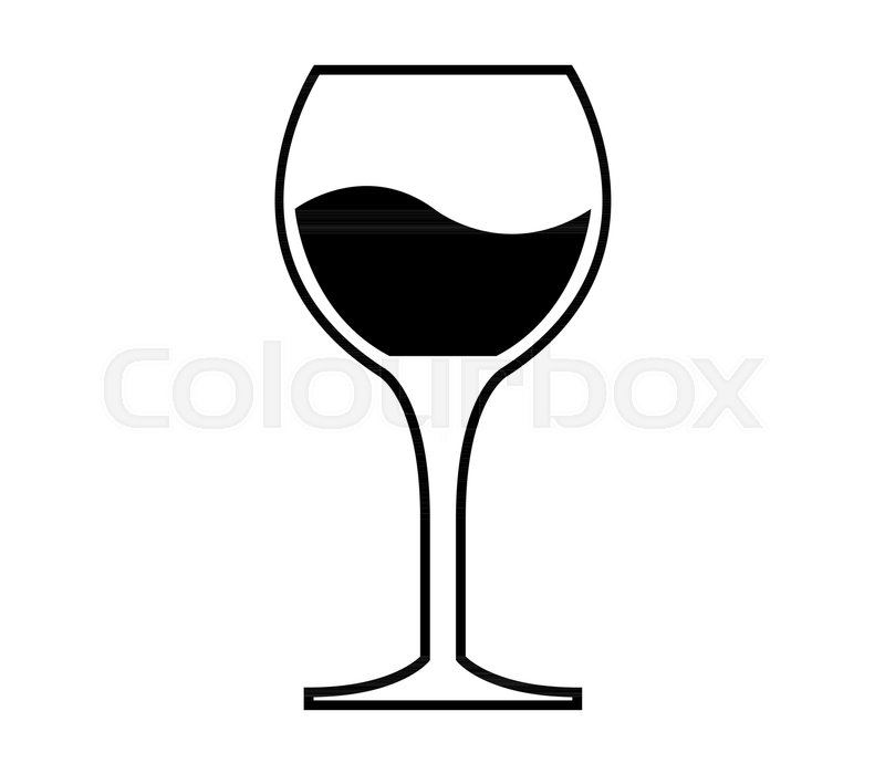 Glass Of Wine Icon Stock Vector Colourbox 800x700 Glass Of Wine Icon Stock Vector Colourbox