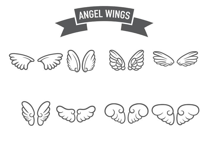 700x490 Angel Wings Icon Vector
