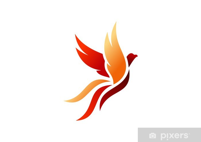 700x495 Bird,logo,phoenix,flying,hawk,eagle,wings,icon,symbol Wall Mural