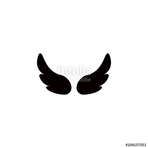 500x500 Angel Wings Icon Element Of Angel And Demon For Mobile Concept