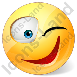 256x256 Wink Icon, Pngico Icons