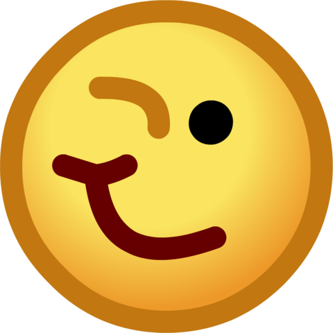 480x480 Winking Face Club Penguin Emoticon Wikia Fandom Powered