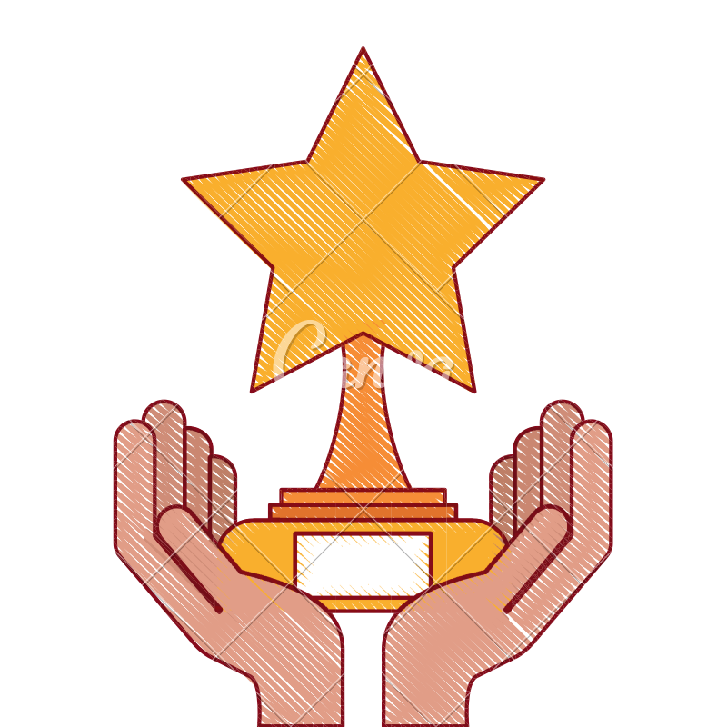 800x800 Hands With Star Trophy Winner Icon