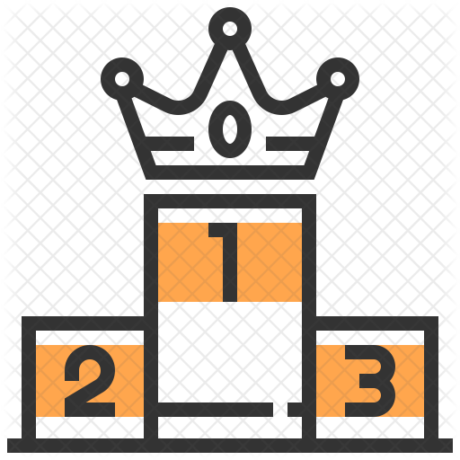 512x512 Winner Icon Of Colored Outline Style