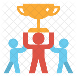 256x256 Winner Icon Of Flat Style