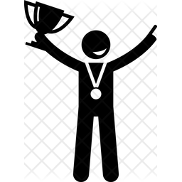 256x256 Winner Icon Of Glyph Style