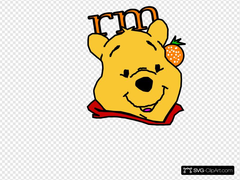 800x600 Winnie The Pooh With Orange Clip Art, Icon
