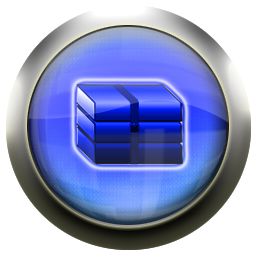 256x256 Classic Blue Winrar Icons, Free Icons In Classic Blue