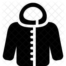256x256 Winter Coat Icon Of Glyph Style