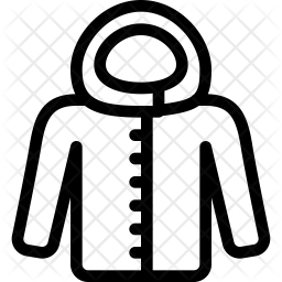 256x256 Winter Coat Icon Of Line Style