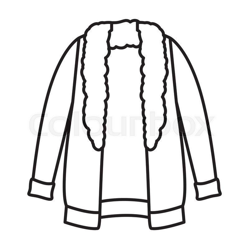 800x800 Winter Jacket Clothes Icon Vector Stock Vector Colourbox