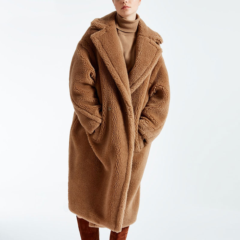 800x800 Fur Coat Women Winter Super Warm Wool Outwear Oversized Teddy