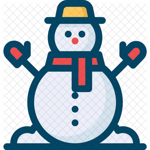 512x512 Xmas, Christmas, Winter, Snow, Snowman Icon Of Colored Outline