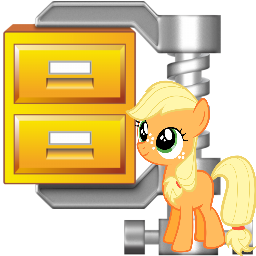 256x256 Winzip Applejack Filly Icon