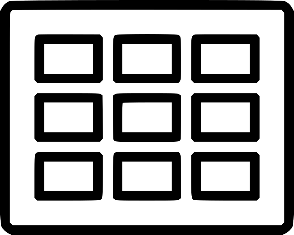 980x784 Wireframe Grid Thumbnails Png Icon Free Download