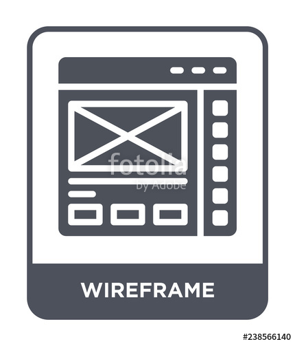 430x500 Wireframe Icon Vector Stock Image And Royalty Free Vector
