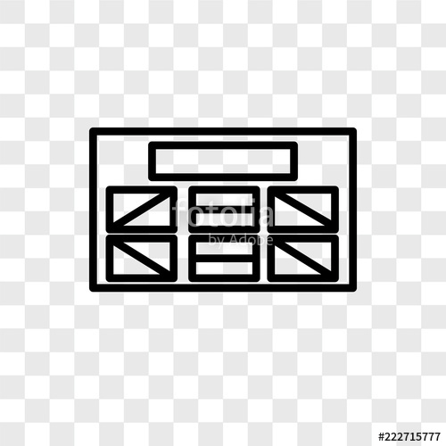 500x500 Wireframe Icons Isolated On Transparent Background Modern