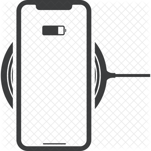 512x512 Wireless Charging Icon Of Glyph Style