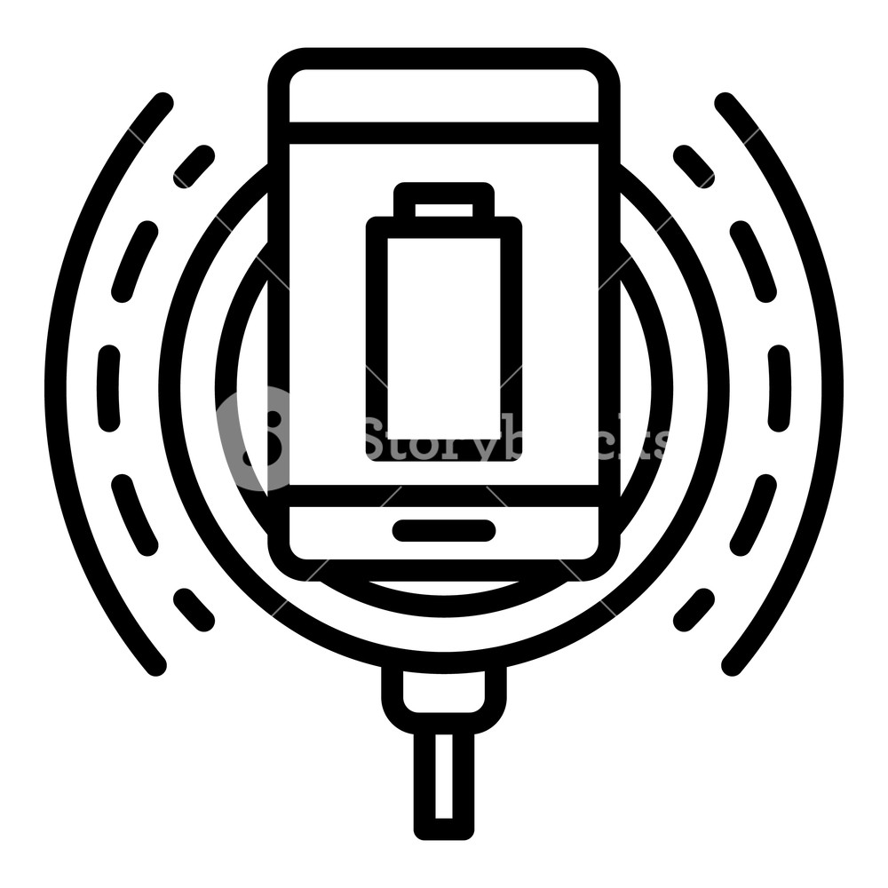 1000x1000 Wireless Charging In Action Icon Outline Wireless Charging