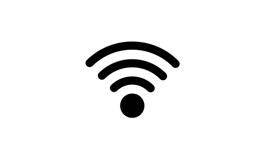 852x480 Icon Connection To The Wifi Stock Footage Video