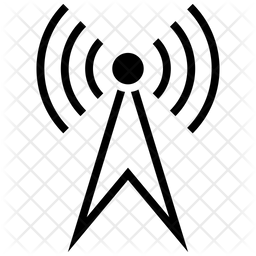 256x256 Wireless Connection Icon Of Glyph Style