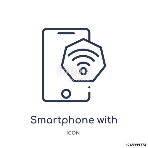 500x500 Smartphone With Wireless Connection Icon From Ultimate Glyphicons