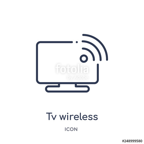 500x500 Tv Wireless Connection Icon From Ultimate Glyphicons Outline