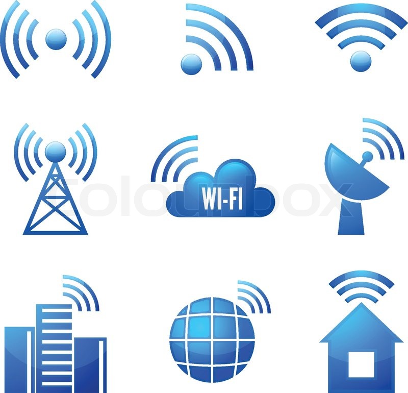 800x770 Electronic Device Wireless Internet Stock Vector Colourbox