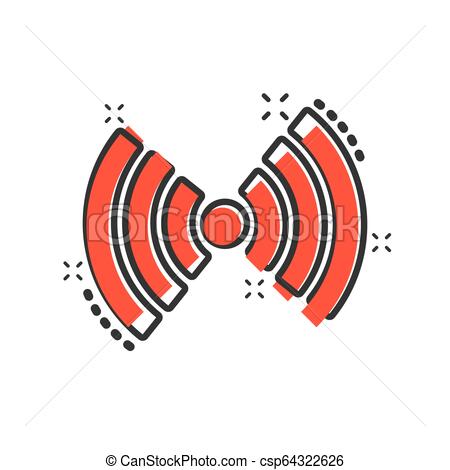 450x470 Wifi Internet Icon In Comic Style Wi Fi Wireless Technology