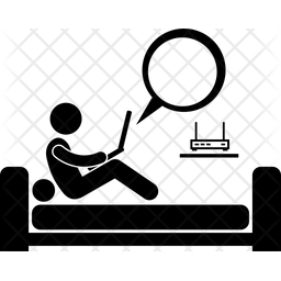 256x256 Wireless Internet Icon Of Glyph Style