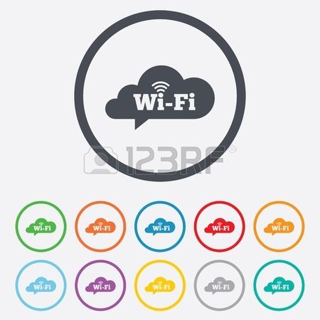 450x450 Stock Vector Geometric Wall Network Icon, Wifi, Free Wifi