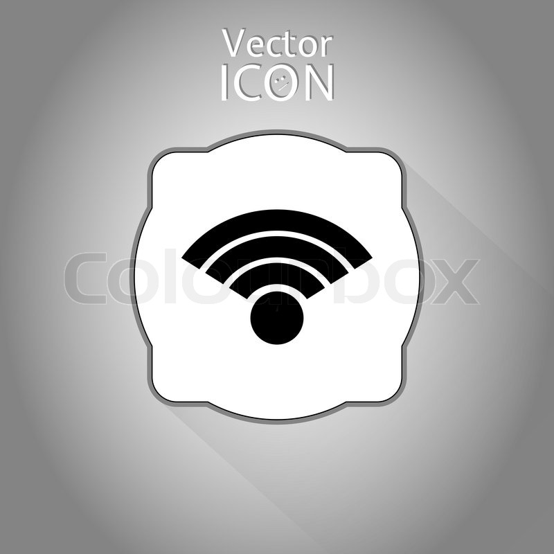 800x800 Vector Wireless Network Icon Flat Stock Vector Colourbox