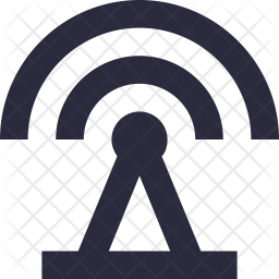 256x256 Wireless Network Icon Of Line Style