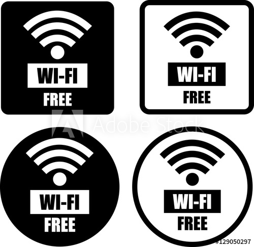 500x486 Free Wifi Circle And Square Sign Wifi Symbol Wireless Network