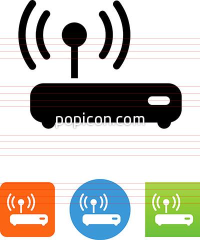 400x480 Vector Wireless Router Icon